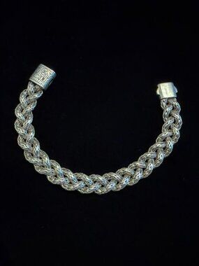 John Hardy ladies' sterling silver braided bracelet